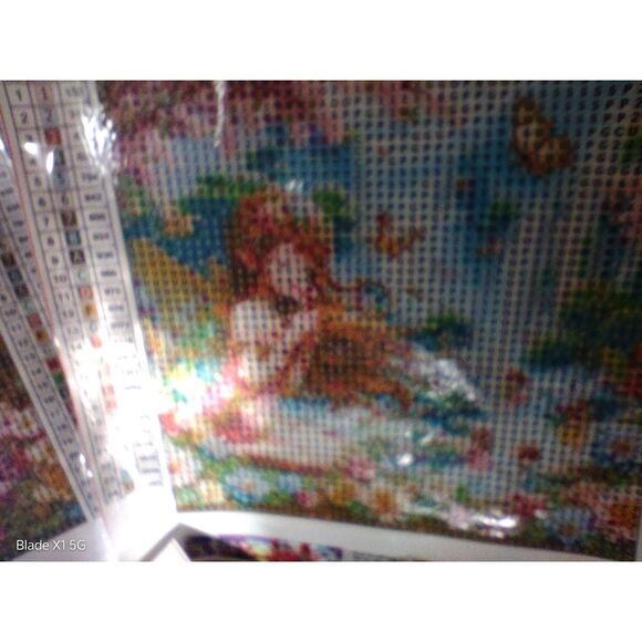 Fairy Butterfly Diamond Painting Kits 4 Full Round Drill Canvas Frameless 8"x8" - Picture 7 of 8